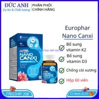 Glucosamin Nano Canxi MK7 chắc xương chắc răng ngăn ngừa loãng xương Hộp 30 viên