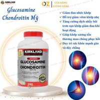 Glucosamine 1500mg Chondroitin 1200mg Kirkland Signature Mỹ- Giảm các triệu chứng đau nhức xương khớp hiệu quả có 2 phân loại - 280 viên