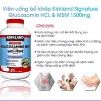 GLUCOSAMINE 375viên_HCL 1500mg Kirkland_Mỹ 🇺🇸🇺🇸