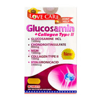 Glucosamine + Collagen Type II Love Care 90 viên – Viên uống bổ xương khớp