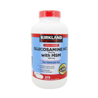 Glucosamine giảm đau xương khớp Glucosamine & MSM 1500mg 375 viên Kirkland Signature bổ xương khớp, giúp khớp khỏe mạnh