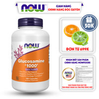 Glucosamine giảm đau xương khớp Glucosamine 1000mg NOW hỗ trợ, bổ xương khớp, tái tạo giúp khớp khỏe mạnh