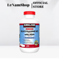 Glucosamine giảm đau xương khớp Glucosamine & MSM 1500mg 375 viên Kirkland Signature bổ xương khớp, giúp khớp khỏe mạnh