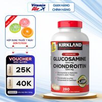 Glucosamine giúp xương chắc khỏe Glucosamine & Chondroitin 280 viên Kirkland Signature đẩy lùi bệnh viêm khớp, thoái hóa