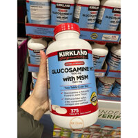 Glucosamine & MSM giảm đau xương khớp của Mỹ 1500mg 375 viên Kirkland Signature bổ xương khớp, giúp khớp khỏe mạnh