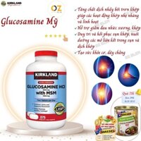Glucosamine Mỹ Kirkland Signature Glucosamine HCL 1500mg With MSM 1500mg - Phục hồi sụn khớp, Giảm đau nhức xương khớp