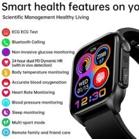 Glucose Xiaomi New Monitor Healthy Smartwatch Điện Tâm Đồ Nam+Đo Huyết Áp PPG Ip67 Thể Th