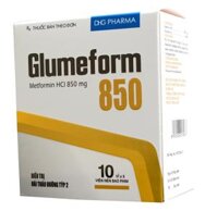 Glumeform Metformin 850mg Hậu Giang (H/50v)