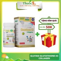 Glutasi Glutathione X3 Collagen chống oxy hóa hộp 60 viên