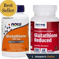 Glutathione Reduced 500mg Now Foods & Jarrow Formulas trắng da nội sinh