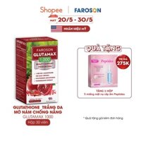 Glutathione trắng da mờ nám chống nắng GLUTAMAX  1000 hộp 30 viên