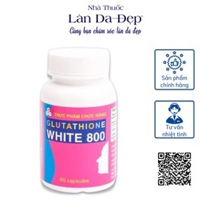 Viên nang hỗ trợ điều trị sạm da nám da GLUTATHIONE White 800 60 viên