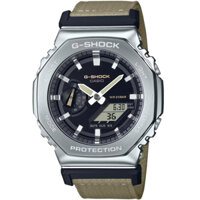 GM-2100C-5A | Đồng Hồ Casio | G-Shock | Nam | Dây Vải | Vỏ Kim Loại | WR20BAR