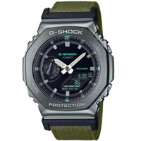 GM-2100CB-3A | Đồng Hồ Casio | G-Shock | Nam | Dây Vải | Vỏ Kim Loại | WR20BAR