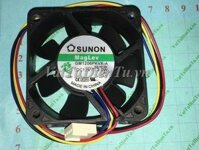 GM1206PKVX-A Quạt tản nhiệt 12V 3W 60x60x20mm SUNON 4 dây đầu cắm B3