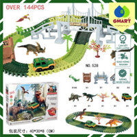 Gmart - Đoàn xe Thám Hiểm Khủng Long 144pcs TRACK TO DINOSAUR