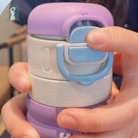 Gmarty 600ml Di Động Dây Ống Hút Giữ Nhiệt Cốc Inox 316 Hoạt Hình Dễ Thương Cốc Nước GGB