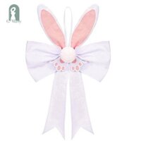 Gmarty Cung Phục Sinh Cho Vòng Hoa Trang Trí, Cây Phục Sinh Topper Nơ, Với Tai Thỏ Nơ Màu Hồng Thỏ Phục Sinh Tai Nơ Treo Trang Trí GGB