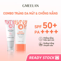 GMEELAN 2PCS Chiba Rose Kem chống nắng 30g Sunscreen SPF50+ PA++++ Whitening Lazy Cream Kem Dưỡng Trắng Da Mặt 30g