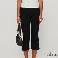 Gml-nữ Capri Quần Màu Nơ Trang Trí Mùa Hè Thường Ngày Crop Quần Co Giãn Crop Legging