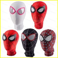 Gn Marvel Spiderman Mặt nạ hóa trang Mũ đội đầu Siêu anh hùng Avengers Trẻ em Người lớn Chất liệu mềm Mặt nạ toàn đầu Halloween Pa