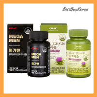 GNC Organic Milk Thistle, Mega Men Multivitamin & Mineral