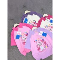 [GnKids] B57-Áo Cộc Tay Bé Gái 25-35kg, Chất Liệu Cotton Cổ Bẻ Loang Pha Tay