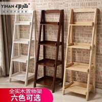 Gỗ chắc chắn kệ sách hình thang kệ hoa hiện đại đơn giản nhiều tầng thu tiền kệ phòng khách phòng ngủ nh