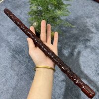 Gỗ Đàn Hương Đỏ Đĩa Rồng Dính Khắc Mây Khắc Rồng Chơi Dính Tay Cầm Mảnh Thể Dục Dính Võ Thuật Gậy 3-8-10