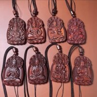 ✨Gỗ Đàn Hương Đỏ Thương Hiệu Cao Cấp Mặt Dây Chuyền Cung Hoàng Đạo Khắc Gỗ Người Bảo Vệ Gỗ Gụ Hòa Bình 25.3.28