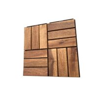 Gỗ dày chuẩn 12mm 1 Tấm ván sàn gỗ vỉ nhựa lót ban công sân vườn - Loại 12 nan - Vỉ gỗ lót sàn - Trang trí nội thất