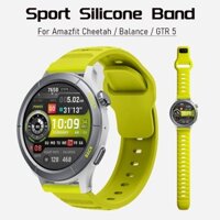 Gồ ghề Thể Thao Silicone ban nhạc cho Amazfit Cheetah Pro/cân bằng bip 5 Watchband không thấm nước thay thế ban nhạc cho Huami AMAZFIT GTR 4 3 Pro 2E Vòng đeo tay cho Amazfit GTS 4/4 mini/3/2/2E