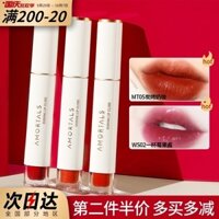 Gỗ Glaze Nữ Gương nước Sinh viên Thanh toán Giá Velvet Mist Surface Red Nhãn hiệu nhỏ MT05 Bồ Đào Nha chính hãng black rouge a28