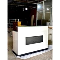 GỖ - GỖ MDF PHỦ MELAMINE , QUẦY LỄ TÂN GIÁ RẺ , QUẦY LỄ TÂN PHỐI ĐEN TRẮNG , QUẦY LỄ TÂN PHỐI MÀU , QUẦY LỄ TÂN SPA