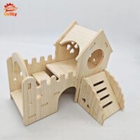 Gỗ Hamster Nhà Lồng Phụ Kiện Hideaway Chuột Ngộ nghĩnh Môi Trường Sống Mê Cung Cho Chuột Hamster Chuột Thú Cưng Nhỏ Chuột Gerbils