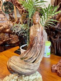 Gỗ Lũa Nghệ Thuật Diện Quan Âm Bồ Tát