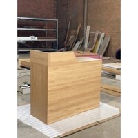 (GỖ MDF PHỦ MELAMINE ) QUẦY LỄ TÂN MINI , QUẦY LỄ TÂN GIÁ RẺ , QUẦY LỄ TÂN GIAO LIỀN , QUẦY LỄ TÂN CÓ SẴN , BÀN LỄ TÂN