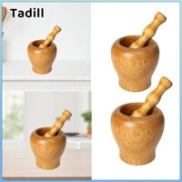 Gỗ Mortar Và Pestle Set Tỏi Press Thủ Công Có Thể Tái Sử Dụng Dụng Dụng Cụ Nhà Bếp Tỏi Gừng Máy Xay Sốt Mù tạt