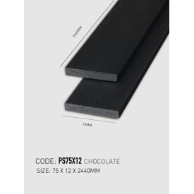 Gỗ nhựa ốp trần AWood PS75x12 White