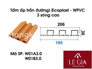 Gỗ nhựa Việt Pháp EcoplaST W01A3.0