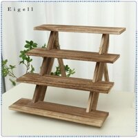 Gỗ Riser Kệ Trưng Bày Đơn Giản Mặt Bàn Đa Năng Mộc Mạc Tiết Kiệm Không Gian Cupcake Đứng Cho Mô Hình Trang Sức Búp Bê Nến