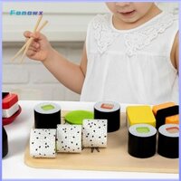 Gỗ Sushi Playset Sushi Thực Phẩm Chơi Đồ Chơi Học Tập Sushi Cắt Lát Chơi Bộ Thực Phẩm Cho Bé Gái Bé Trai Trẻ Em Quà Tặng Sinh Nhật