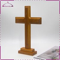 Gỗ Thánh Giá Đứng Hai Mặt Tàn Tích Cầu Nguyện Trang Trí Nhà Điêu Khắc Cho Trang Trí Lễ Phục Sinh Bộ Sưu Tập Phòng Khách