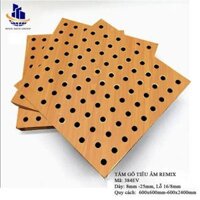 Gỗ tiêu âm đục lỗ Remix 12mm lõi thường