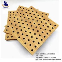 Gỗ tiêu âm đục lỗ  Remix 12mm  lõi xanh chống ẩm