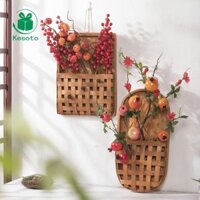 Gỗ Treo Tường Giỏ Hoa Đa Năng Handmade Giá Đỡ Hoa Khô Trang Trí Để Sắp Xếp Cây Xanh Nhẹ