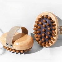 Gỗ Tự Nhiên Cầm Tay Massage Bàn Chải Cellulite Lymphatic Thoát Nước Tẩy Tế Bào Chết Toàn Thân Đầu Spa Massage Tóc Da Đầu Lược