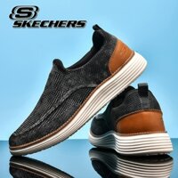 Go walk * skechers_ Giày Lười Phối Lưới Thoáng Khí Cổ Thấp Thời Trang Mùa Hè Giản Dị Dành Cho Nam