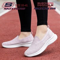 Go WALK * Skechers _ Giày thể thao nữ đế bằng thông thường Giày chạy bộ nữ ngón chân tròn thoáng khí