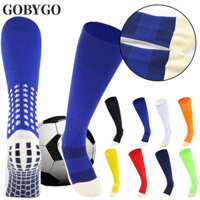 Gobygo 1 Cặp Thể Thao Chấm Cao Su Bóng Đá Cổ Dày Chống Mài Mòn Chống Trơn Trượt Tất Cao Đến Đầu Gối
